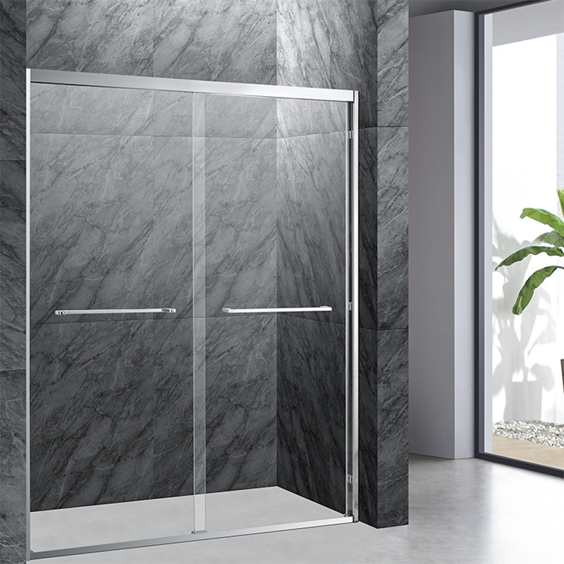 One Type Glass Double Bypass Sliding Shower Door