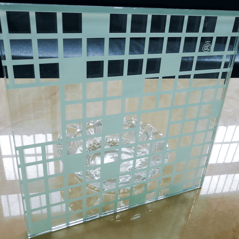 Custom Large Size Decorative Art Organic Digital Printing Glass Architectural Wall Decoration Safety Laminated Tempered Glass