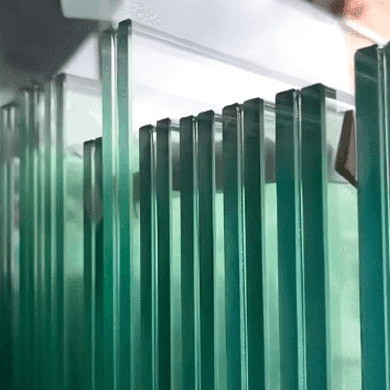 6+1.14PVB+6mm 8+1.52PVB+8mm 10+1.52PVBmm Safety Tempered Heat Strengthened Laminated Glass For Curtain Wall